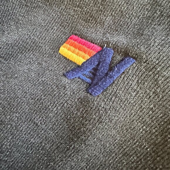 Aviator Nation Black Sweatshirt with Pink and Yellow Stripes - Picture 3 of 9